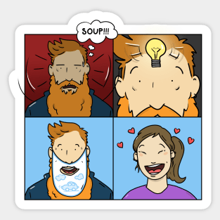 No Shave November Sticker